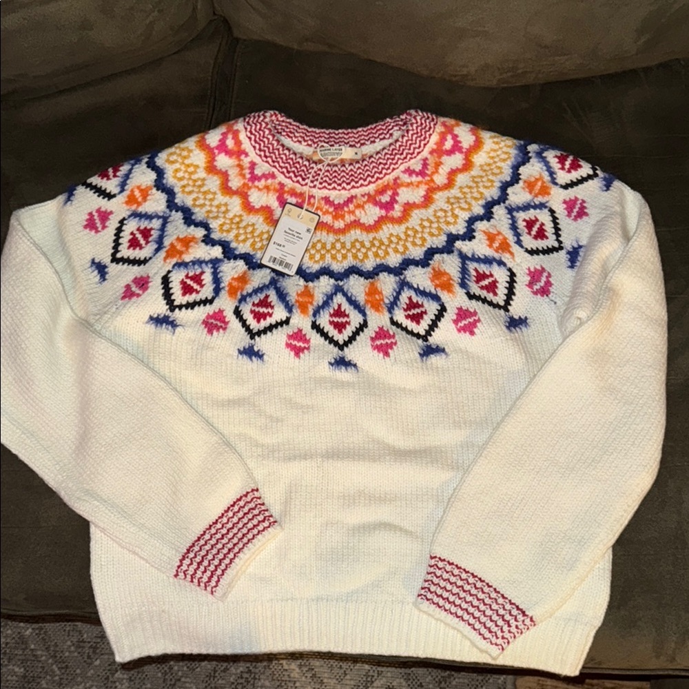 Colorful Patterned Women's Sweater